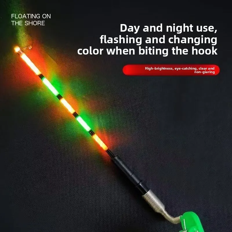 2 Stile LED-Licht Nacht-Elektronischer Bissanzeiger für Angeln Leuchtender Schwimmer & Bissanzeiger – Detail 2