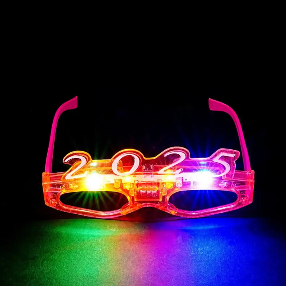 

Glowing Christmas Spectacles 2025 Led Light Up Glasses for Christmas New Year Festivities Flashing Photography Props for Outdoor