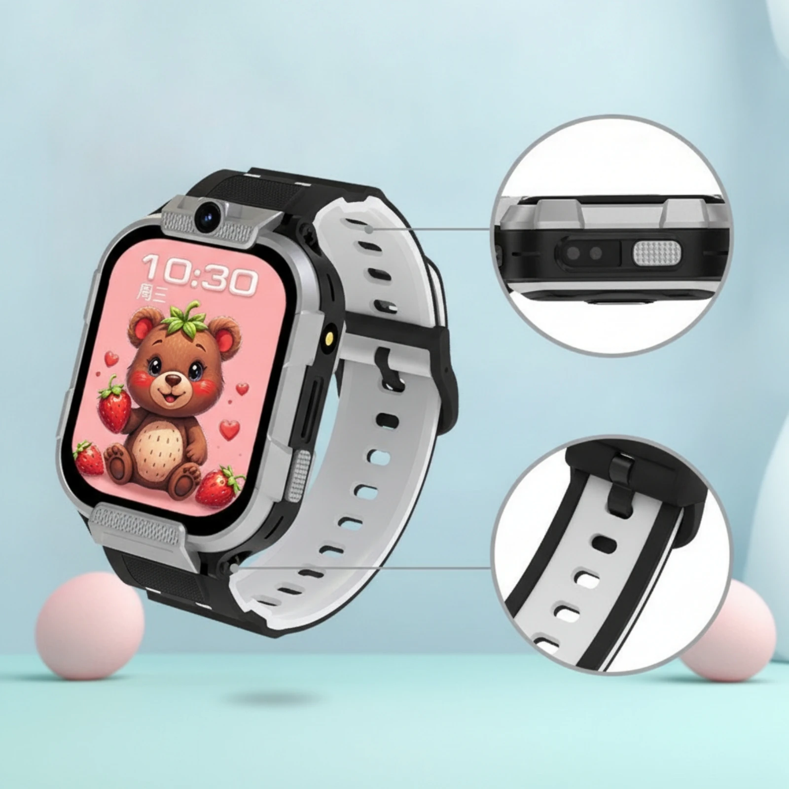 Smart Watch Phone 4G Smartwatch with Camera Smartwatch with SOS Visual Calling Watch with Camera Chat for Children, School