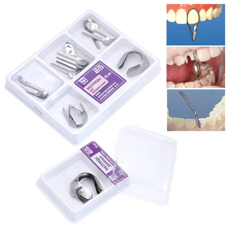 Aço inoxidável Recarga Restauração Material, Proximal Dental, Grande, Pequeno, Twin, Odontologia, Tiras