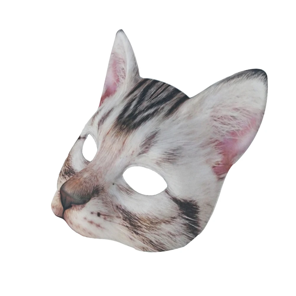 

Cat Mask EVA Fabric Half Eyes Design Costume Masquerade Carnival Halloween Banquet Unisex Fun Cat Face Masks