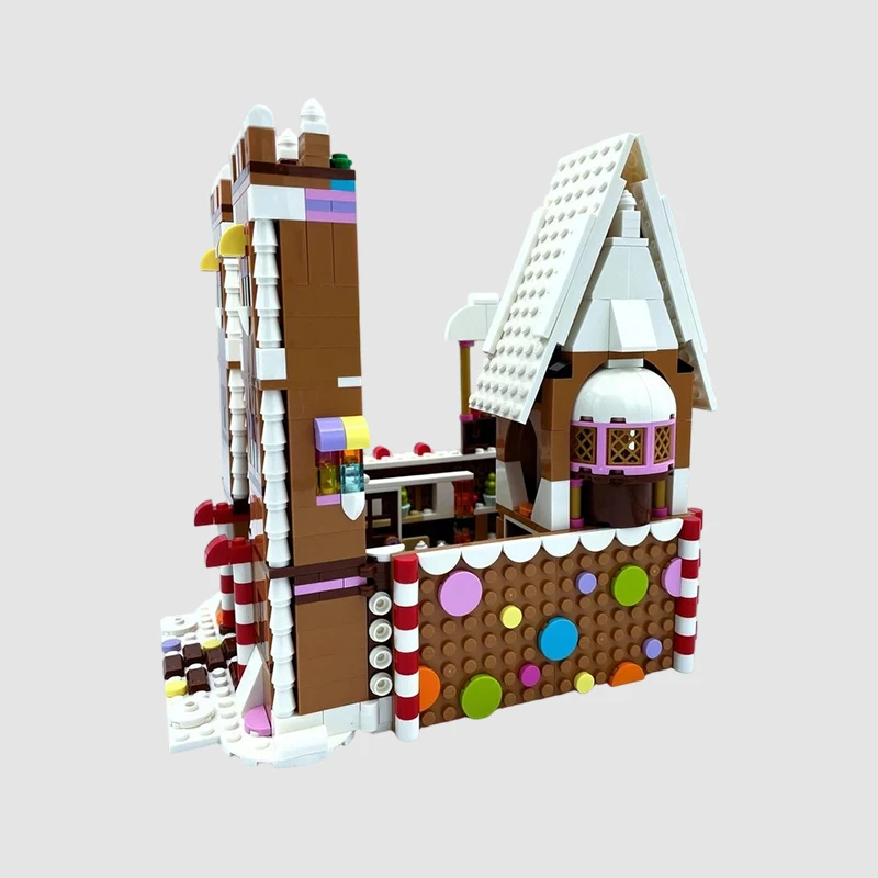 950PCS MOC-238861 Lebkuchen Schloss Weihnachten Serie Kreative Ziegel Spielzeug Modell Bausteine Kinder Junge Geburtstag Geschenk