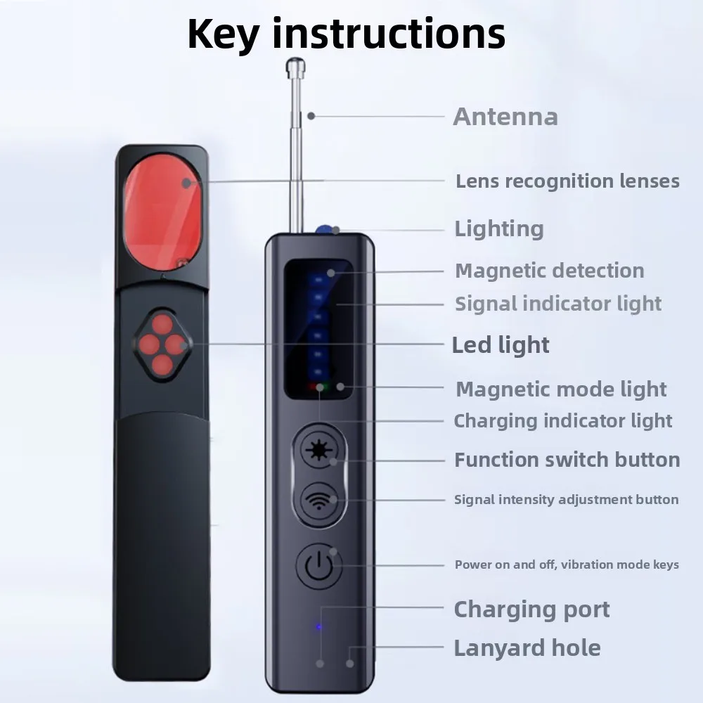 T18 Detector Scanner Anti Positioning Monitoring Anti Spy Infrared Scanner Hotel Intelligent Signal Essential for Travel Tourism