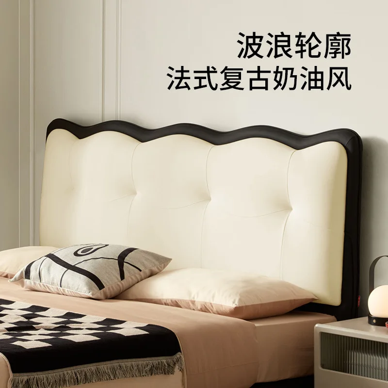 Stoffbett Französisches Retro-Windtechnologie-Stoff-Hauptschlafzimmer mit Doppelbett