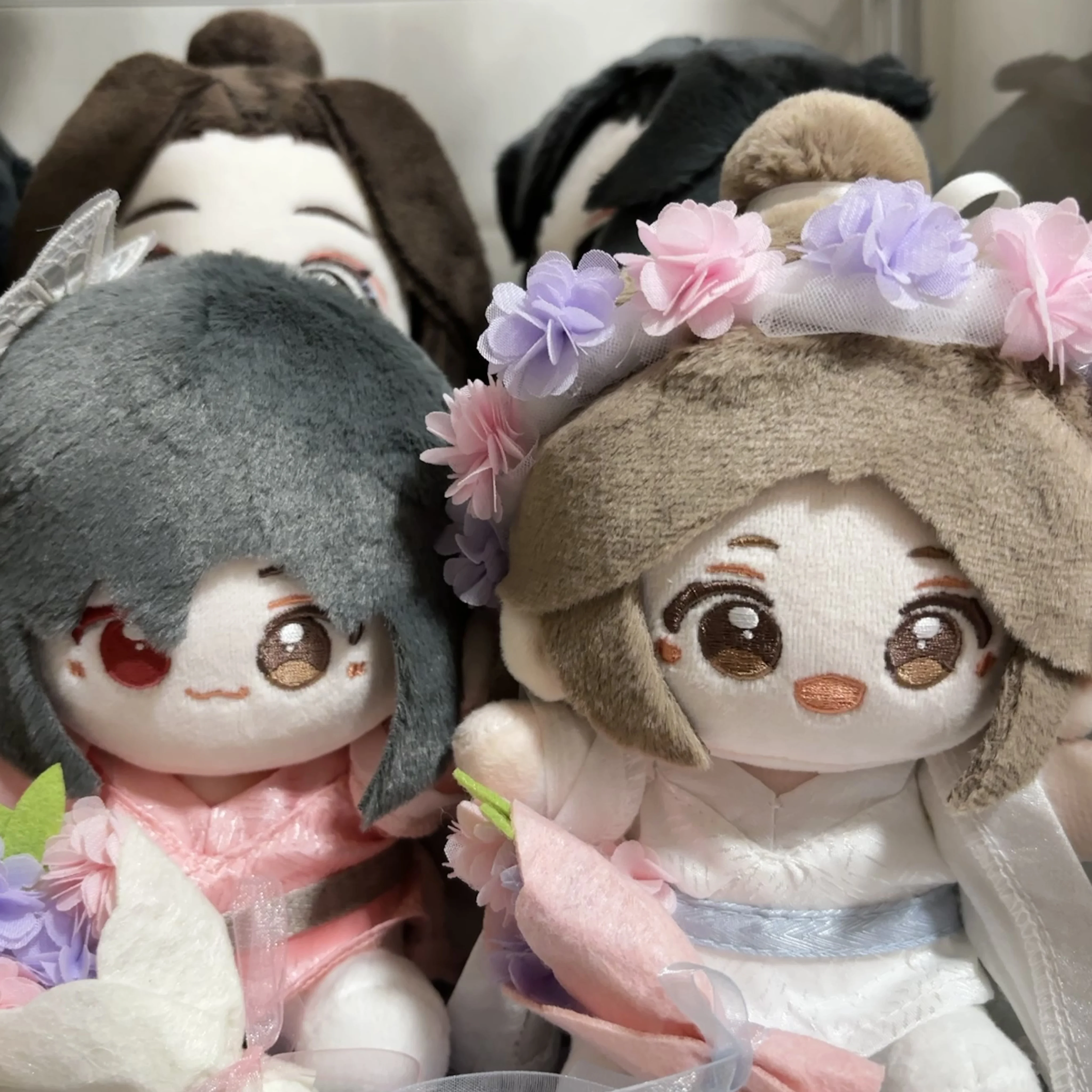 15cm Heavenly Official Blessing Plush Cotton Doll Splendid Flowers Xie Lian Hua Cheng Tian Guan Ci Fu Doll  Soft Pillow Toy Gift