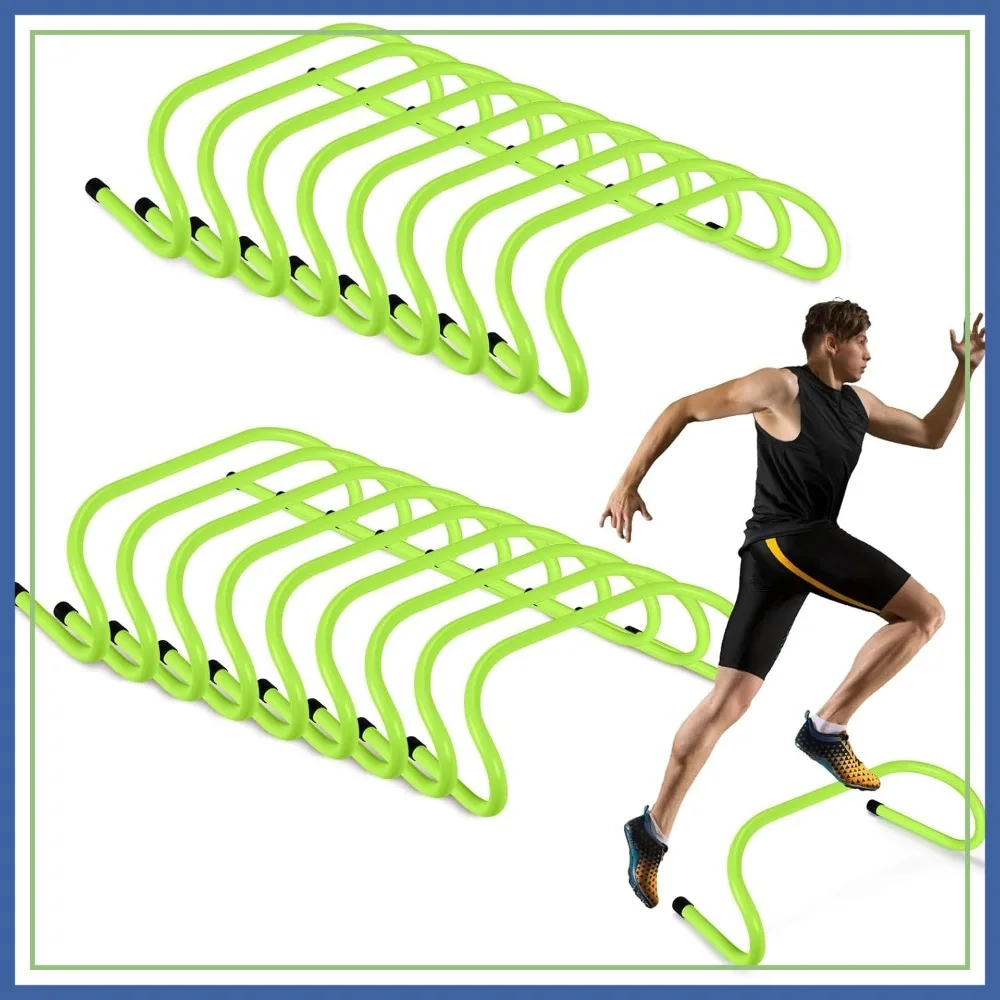 

18 Pcs Speed Training Hurdles for Agility, Soccer, Basketball - Durable PVC, 6 Inch