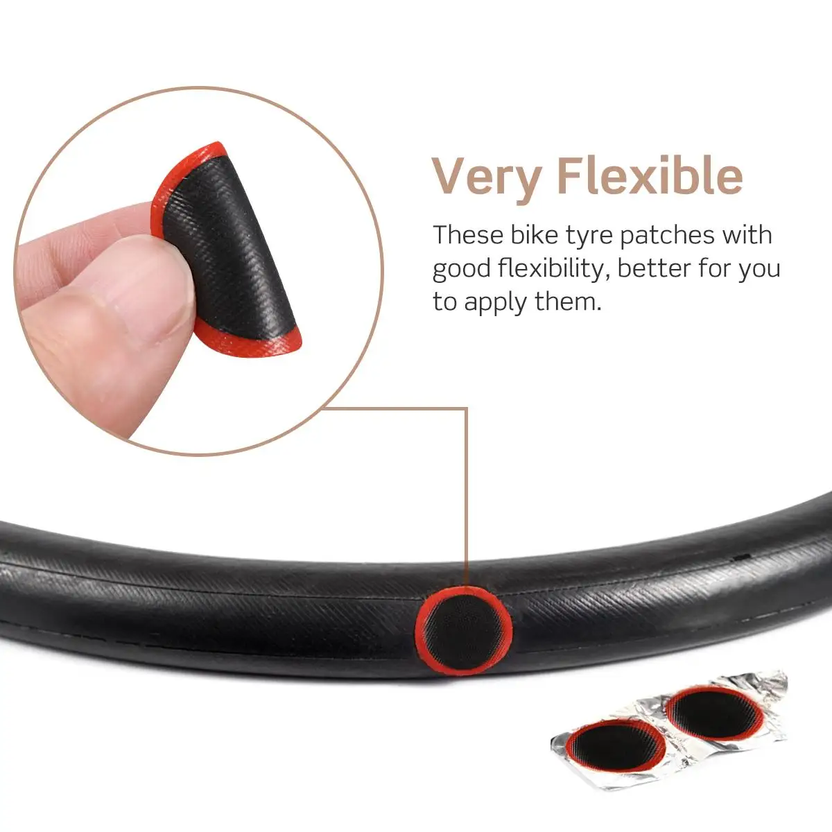 

Bicycle Tire Patch Kit Heavy Duty Repair Tool Bike Patches Cycling Puncture Rubber Pieces Tire Fixing Accessories