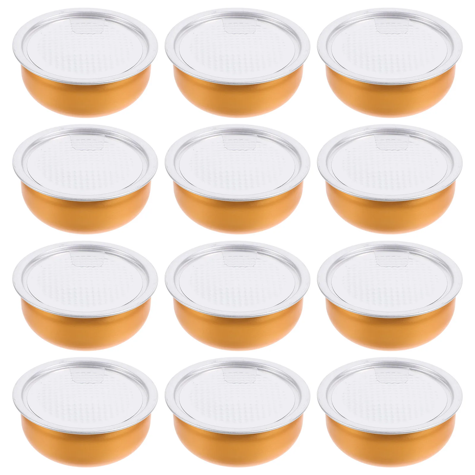 

12pcs Empty Aluminum Jar For Tea Storage Compact Sealed Tin Container Lid Spice Canister Metal Cans Reusable Airtight