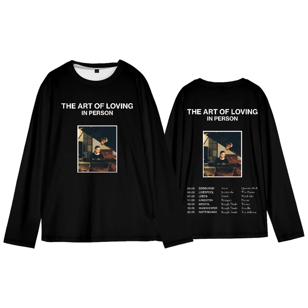

Olivia Dean Tour Long-Sleeved Tee Shirt Casual Clothes Long-Sleeved Top Streetwear Crewneck Tee Shirt