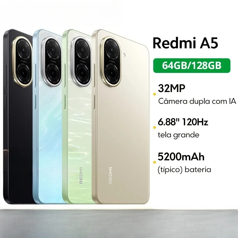 XIAOMI Redmi A5 Unisoc T7250 Processor 32MP Main Camera 6.88" Large Screen Supports 15W Fast Charging