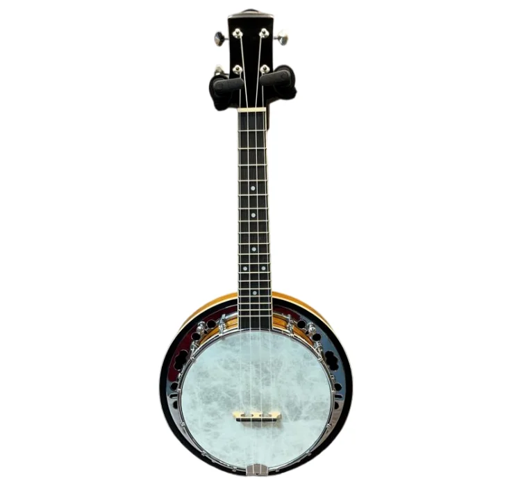 Factory Direct Sales of Four-string Banjo with Cover Mahogany Plywood Western Ethnic Instruments KBJU-13