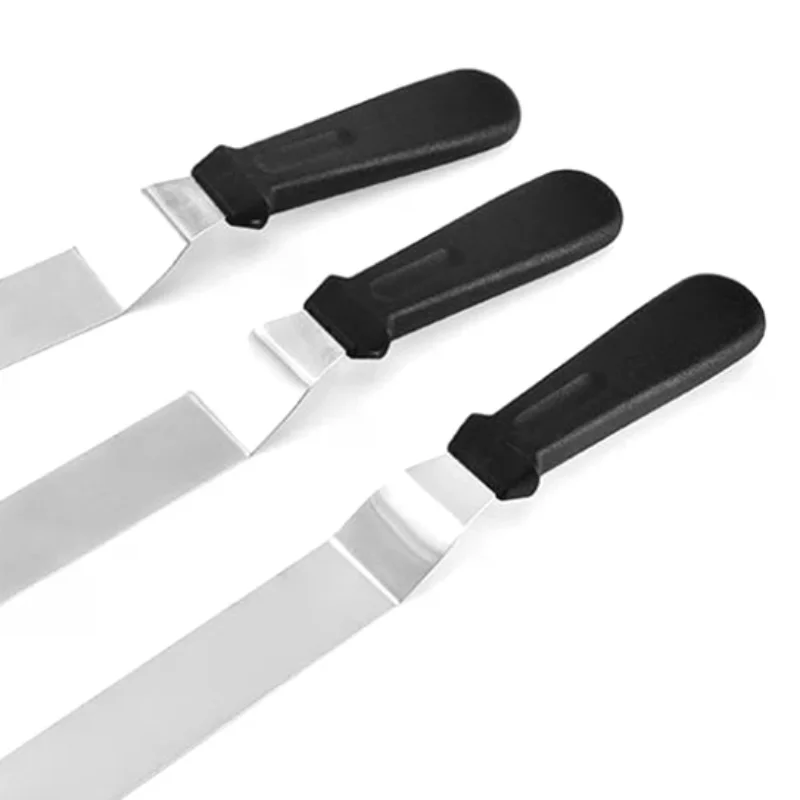 Stainless Steel Cream Spatula Baking Tools 6/8/10/12 Cake Decorating Spread Flat Pastry Kitchen Supplies No Rust