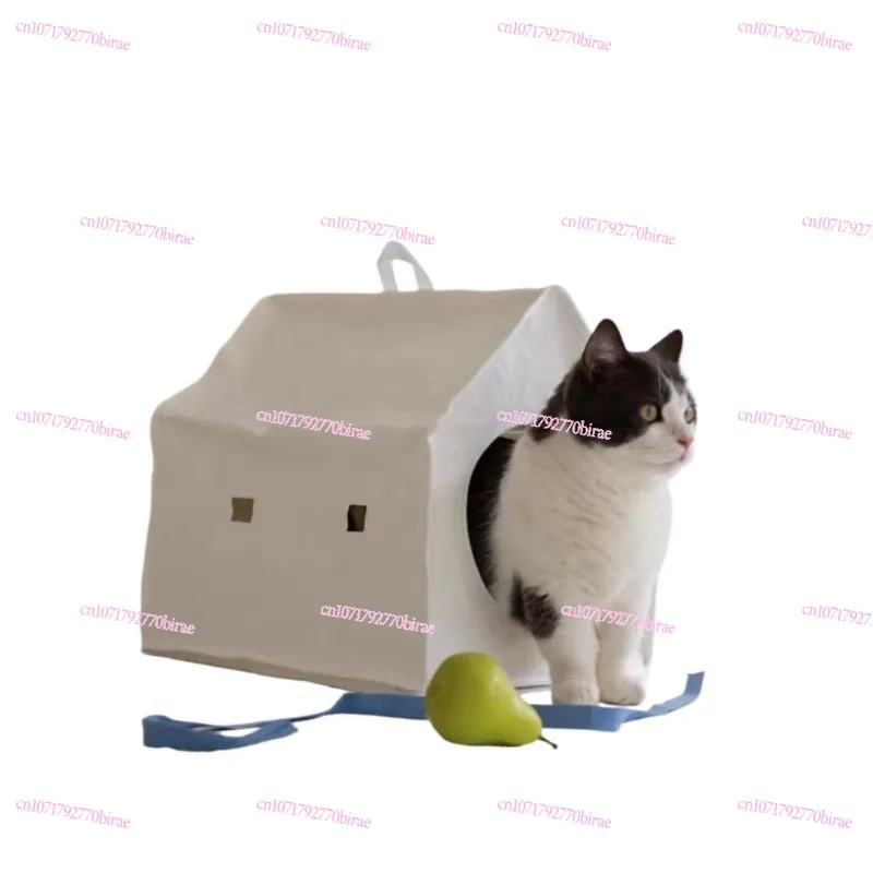 

Solid Color Four Seasons Universal Cathouse Doghouse Sleeping Cabin Removable and Washable Tent Semi-Closed Pet