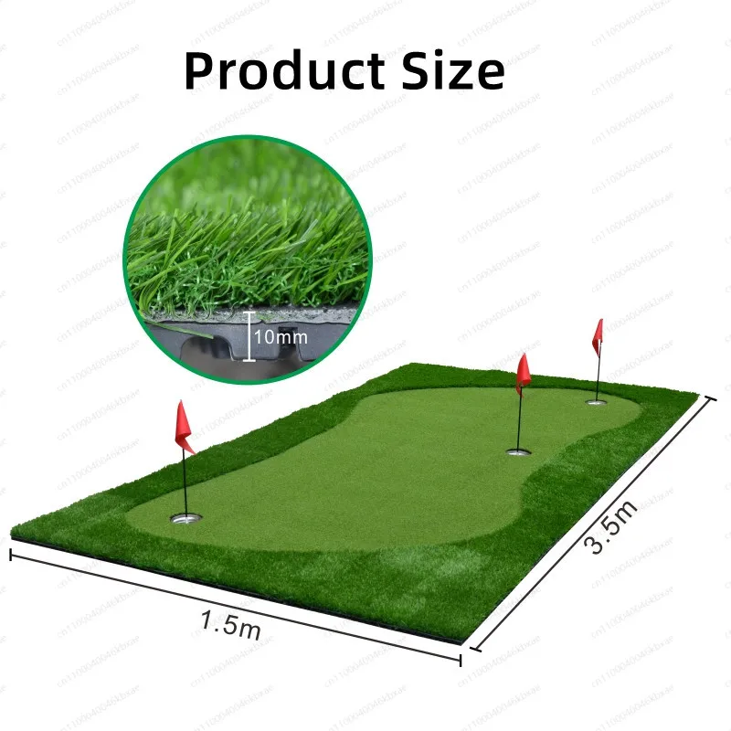 1.2x3 متر جودة عالية داخلي/خارجي نايلون دورة جولف صغيرة العشب الاصطناعي وضع حصيرة خضراء ممارسة الجولف وضع الأخضر #5