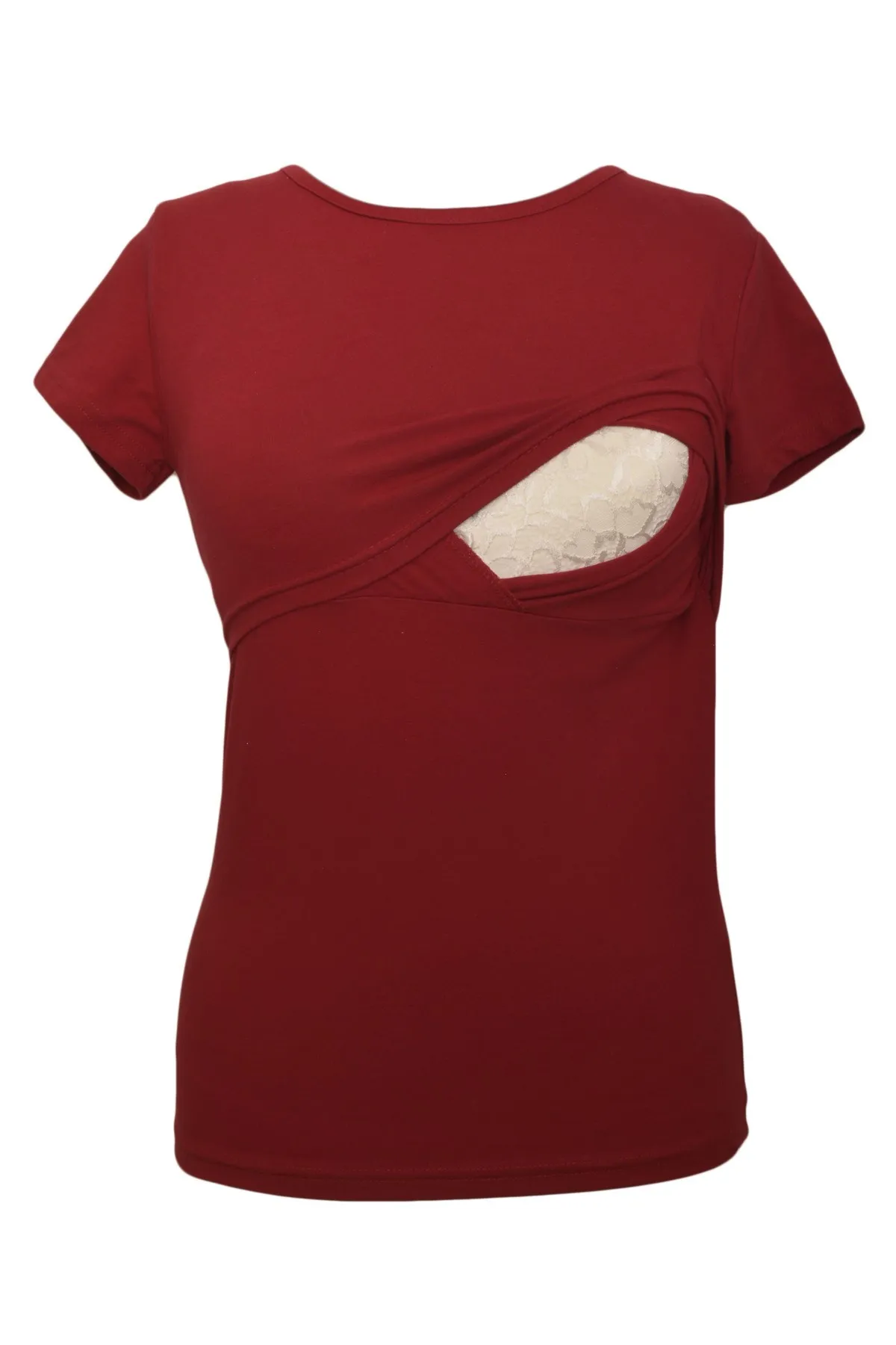 LuvmaBelly Maternity 2501_2516 Cotton Puerperal Breast Feeding Tshirt (9 Colors Available)