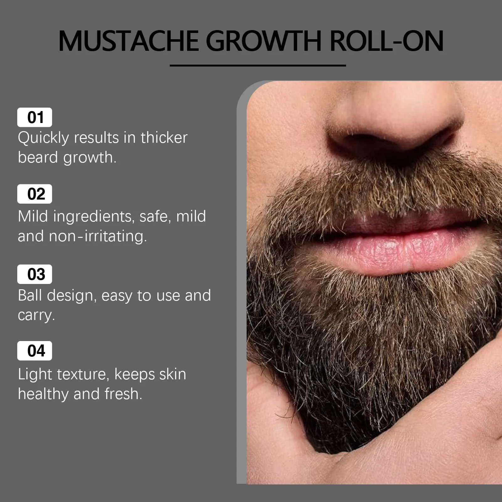 Ginger Mustache Growth Oil Reducing Loss Deeply Nourishing Massage Treatment Improving Smoothing Styling Soften Beard Care Oils