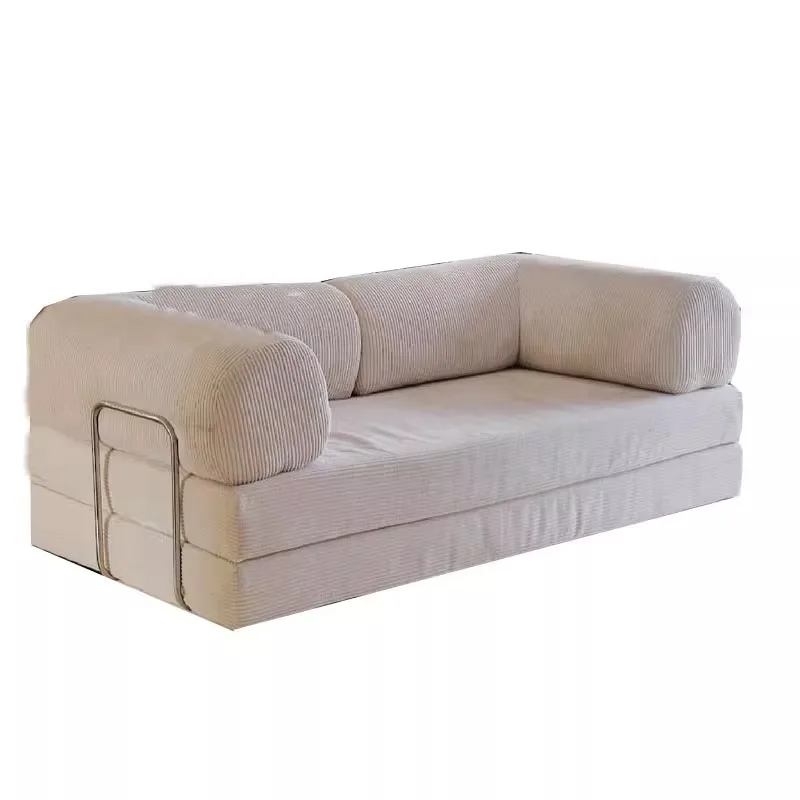 

Sofa modern retro corduroy fabric living room small apartment