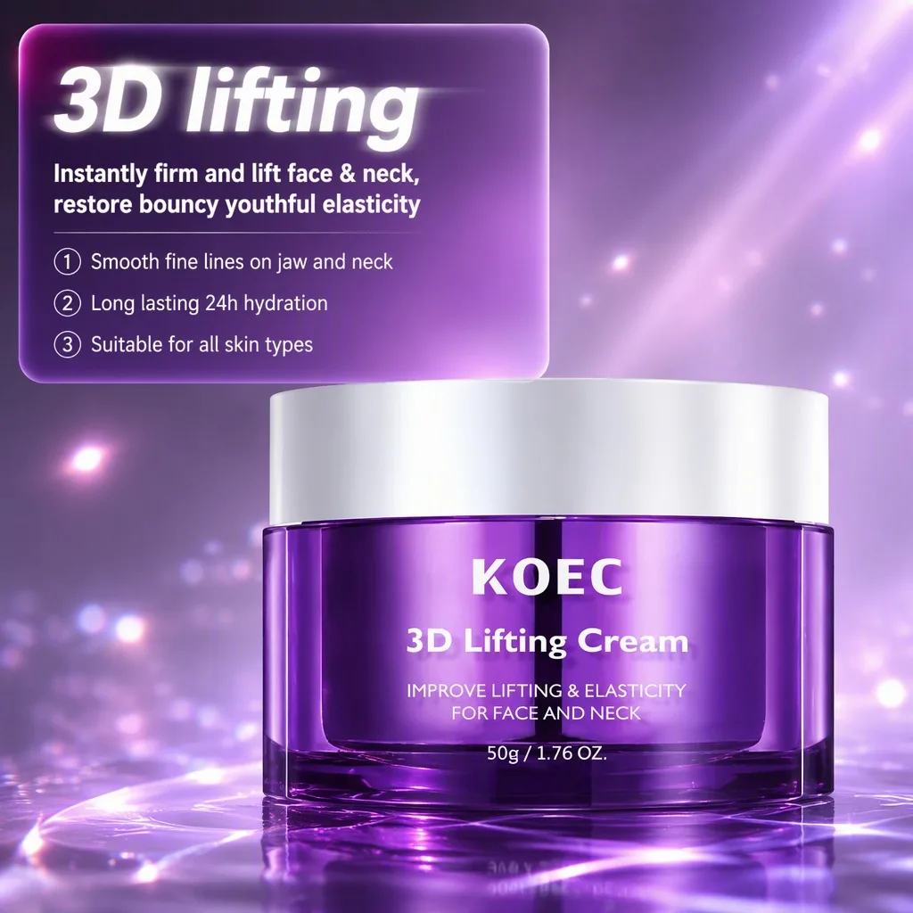 Face Neck Firming Cream 3D Lifting Moisturizer 50g Hydrating Smooth Skin Elasticity Daily Care