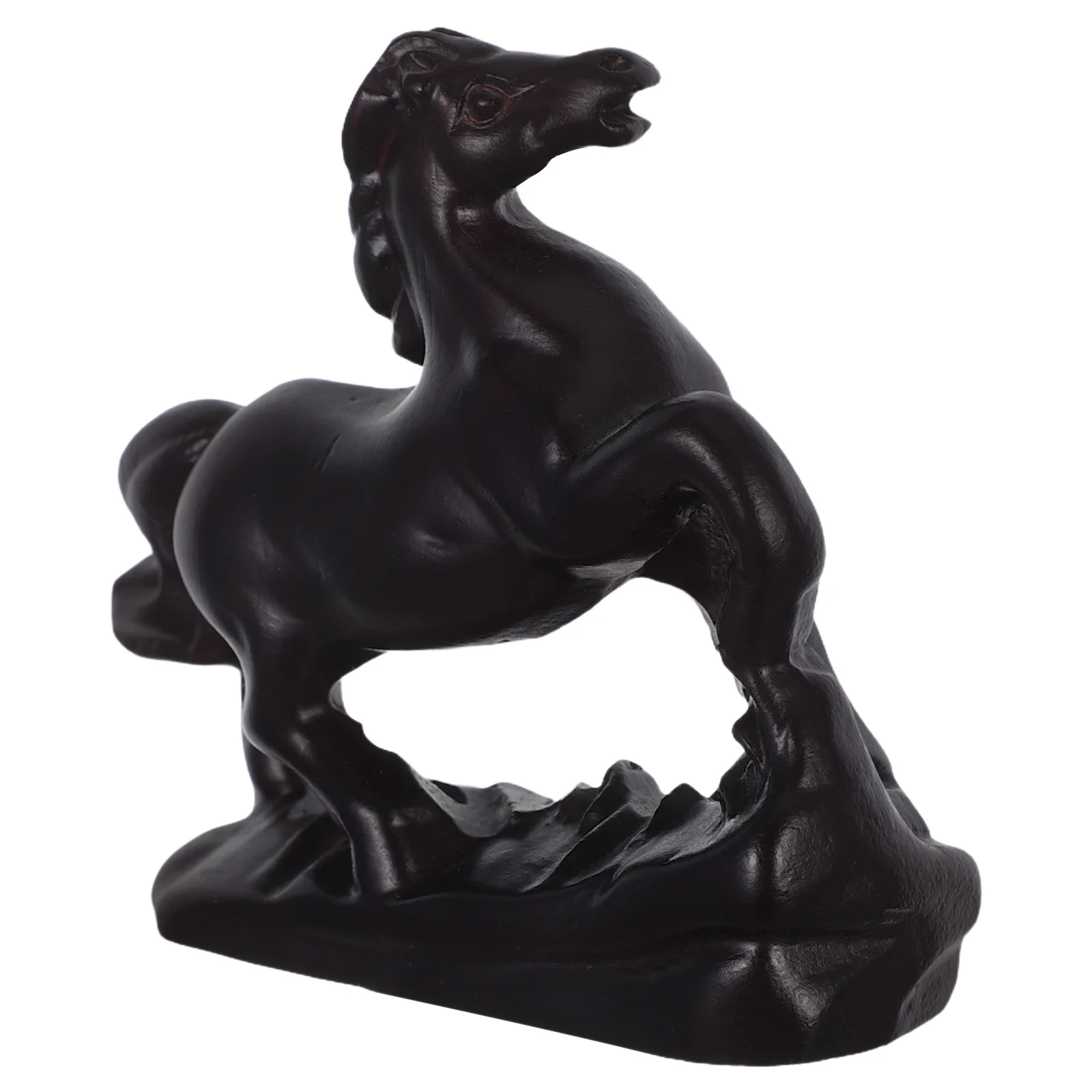 خشبية فنغ شوي تمثال حصان 8 سنتيمتر خمر الخشب الحيوان النحت الصينية زودياك الشكل 2026 السنة الجديدة الديكور غرفة المعيشة المنزلي #1