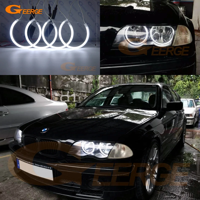 

Для BMW E46 Sedan Touring Wagon 1998-2005 отличный ультра яркий CCFL ангельские глазки набор колец Дневной светильник аксессуары для автомобиля