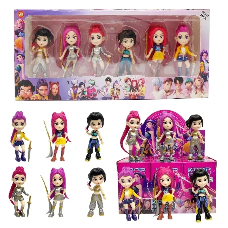 2027 NUOVO Anime KPop Devil Hunter bambola giocattolo in vinile Rumi Mira Zoi personaggio maschera in vinile scatola cieca ornamento giocattolo regalo di Natale