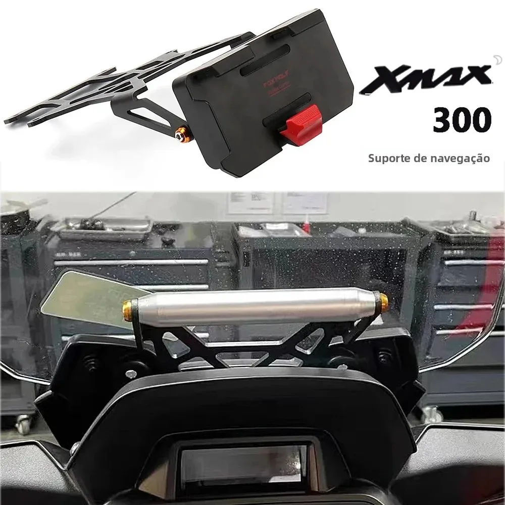 オートバイ電話マウントヤマハ-xmax-300-x-max-300-xmax300-2023-2024-12-ミリメートル-22-ミリメートルナビゲーションブラケット-gps-スマートフォンホルダー