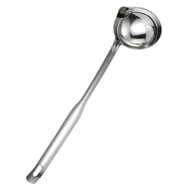 Oil Filter Spoon Stainless Steel Oil Separating Ladle Food Skimmer Strainer Spoon for Soup Hot Pot view 4
