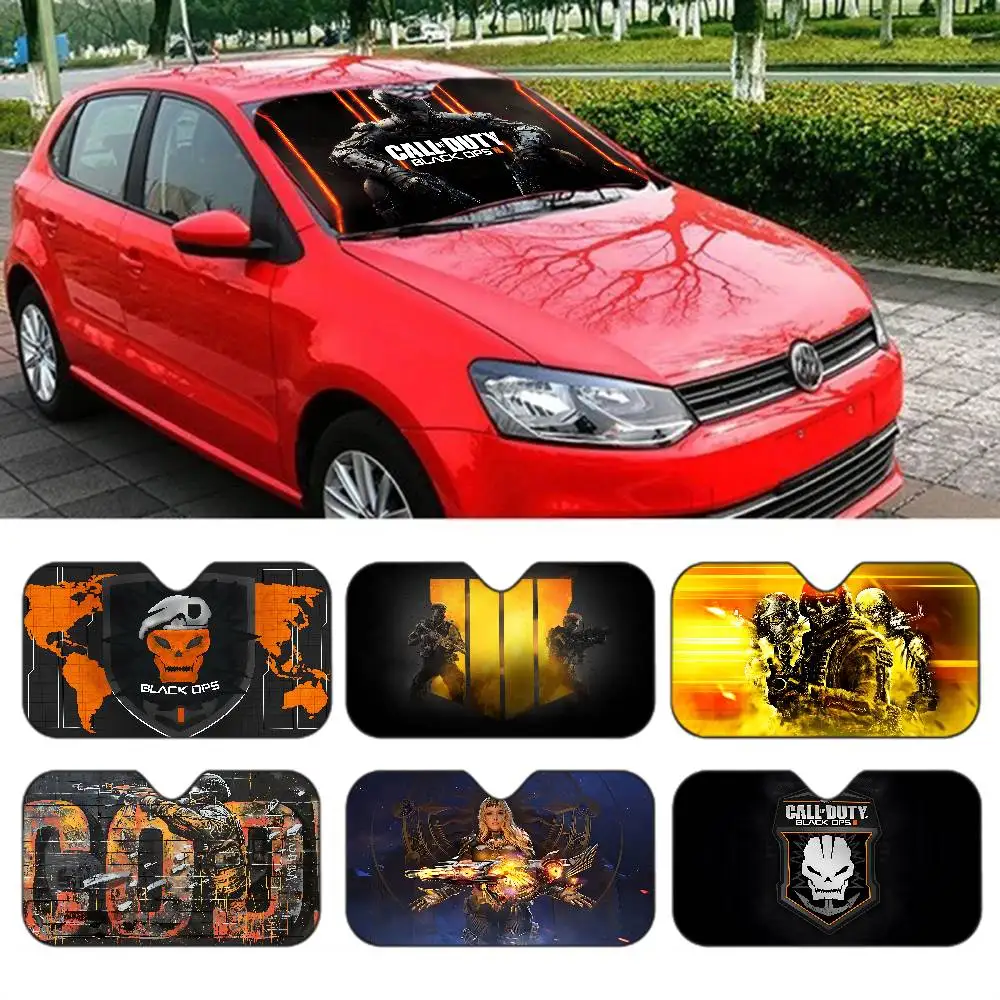 Call Of D-DutyS Gaming Car Windshield Sun Shade Foldable Car Front Covers Car Sunshade for Car Accessories Blocks Uv Rays