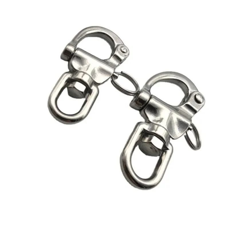316 Stainless Steel Ring Rotary Spring Shackle Quick Release Hand-pulled Quick Release Shackle Marine Hardware