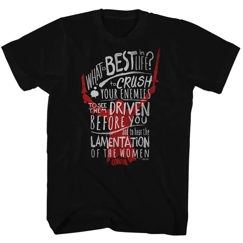 Conan The Barbarian Crushing Is The Best Black Adult T-Shirt