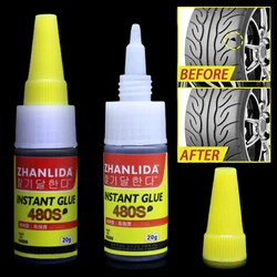 480 Black Glue Car Tire Strong Repair Glue Universal Truck Motorcycle Bicycle Inner Tube Puncture Quick Repair Glue Agent