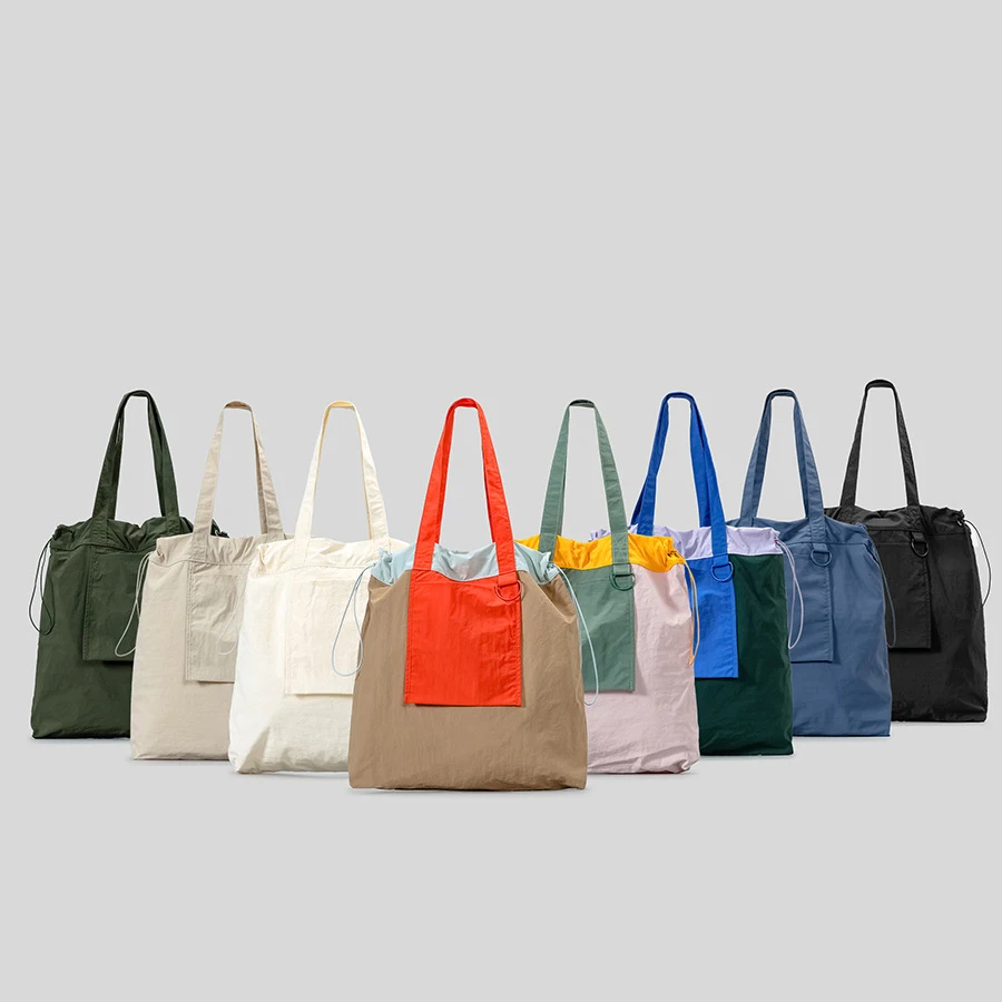 Casual Panelled Women Shoulder Bags Designer Drawsting Large Capacity Tote Bag Simple Canvas Big Handbags Chic Shopper Purses