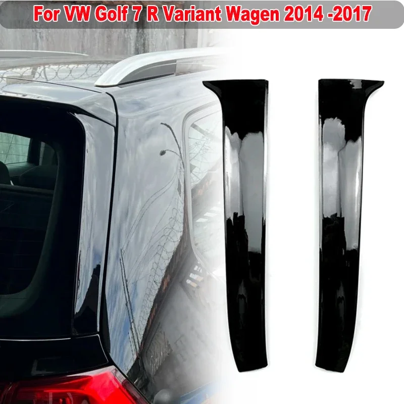 For VW Golf 7 R Variant Wagen 2014 -2017 Rear Window Sticker Trim Cover Deflector Spoiler Side Splitter Canards Car Accessories