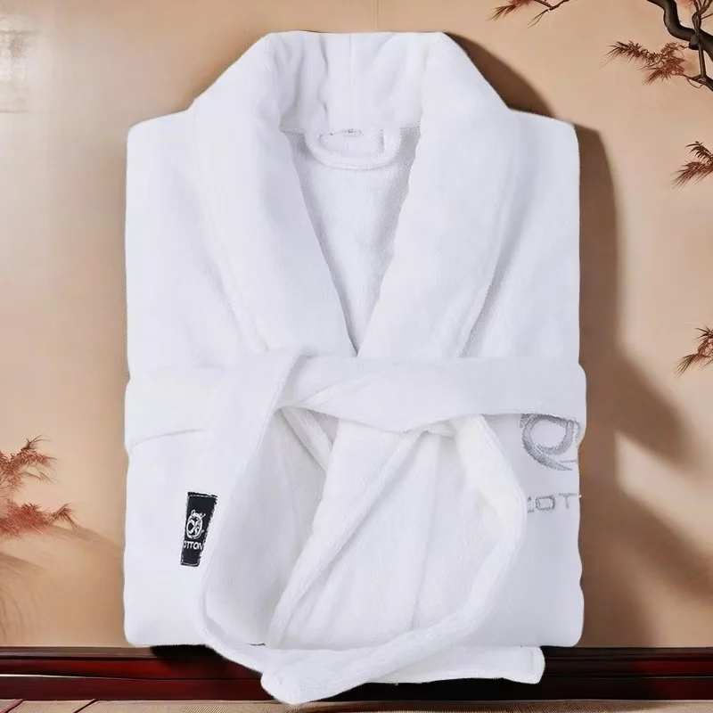 Women's Long Bathrobe, Warm Bathrobe, Plus Size Towel, Fleece Kimono Robes for Women, Long Sleeve Bath Robe, Sleepwear, Winter