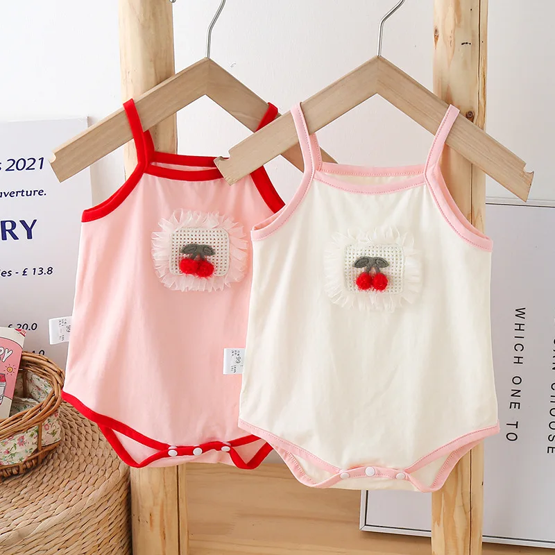 

Summer Baby Girls Bodysuit 0-18M Toddler Cute Printing Princess Jumpsuit Infant Thin One Piece Baby Girl Clothing