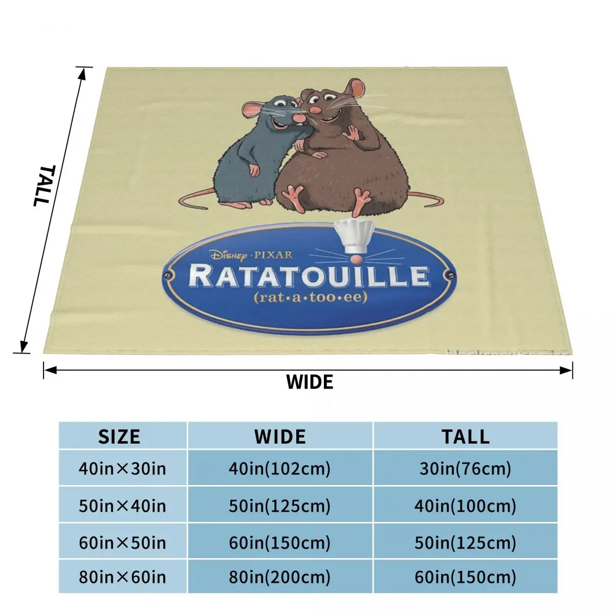 Remy e Emile - Cobertor Ratatouille colcha na cama