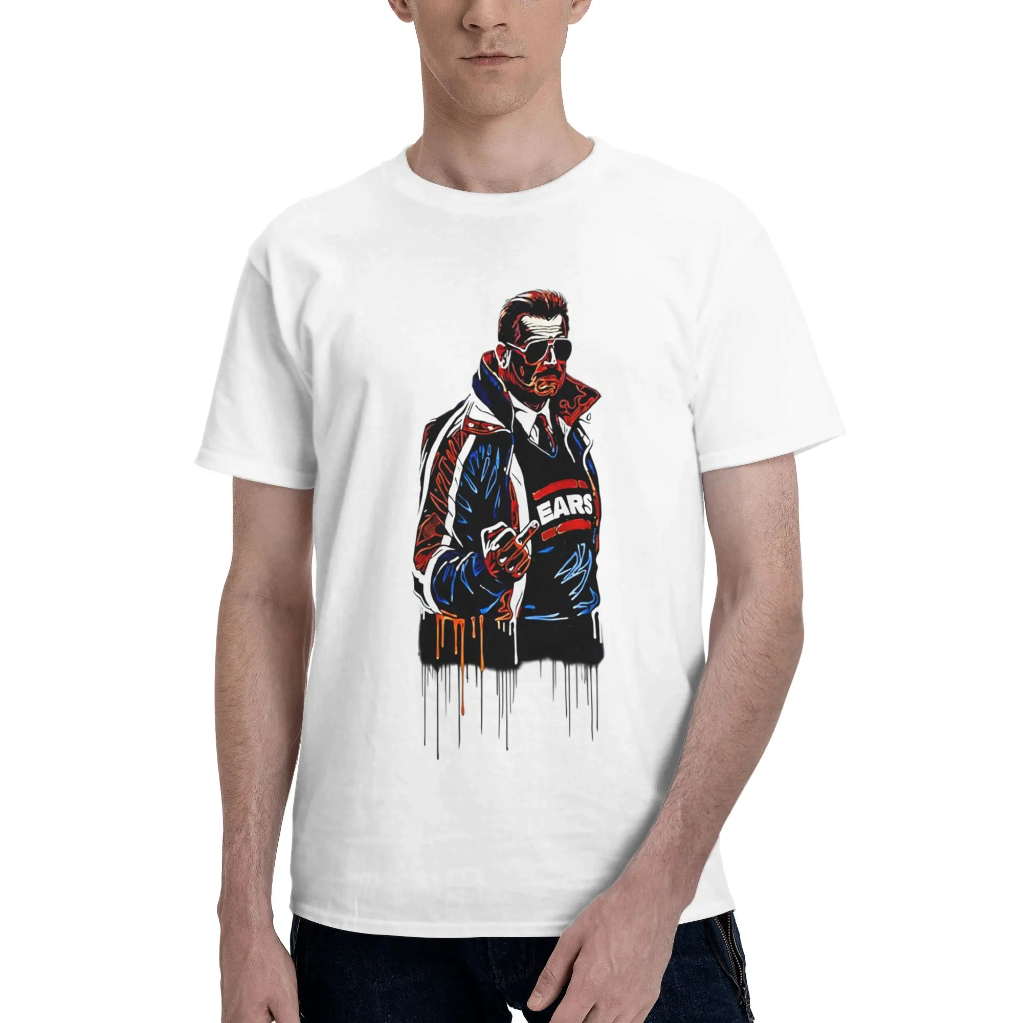 Summer RIP Mike Ditka  T Shirt For Unisex  Cotton Tee Shirt Short Sleeve Clothes