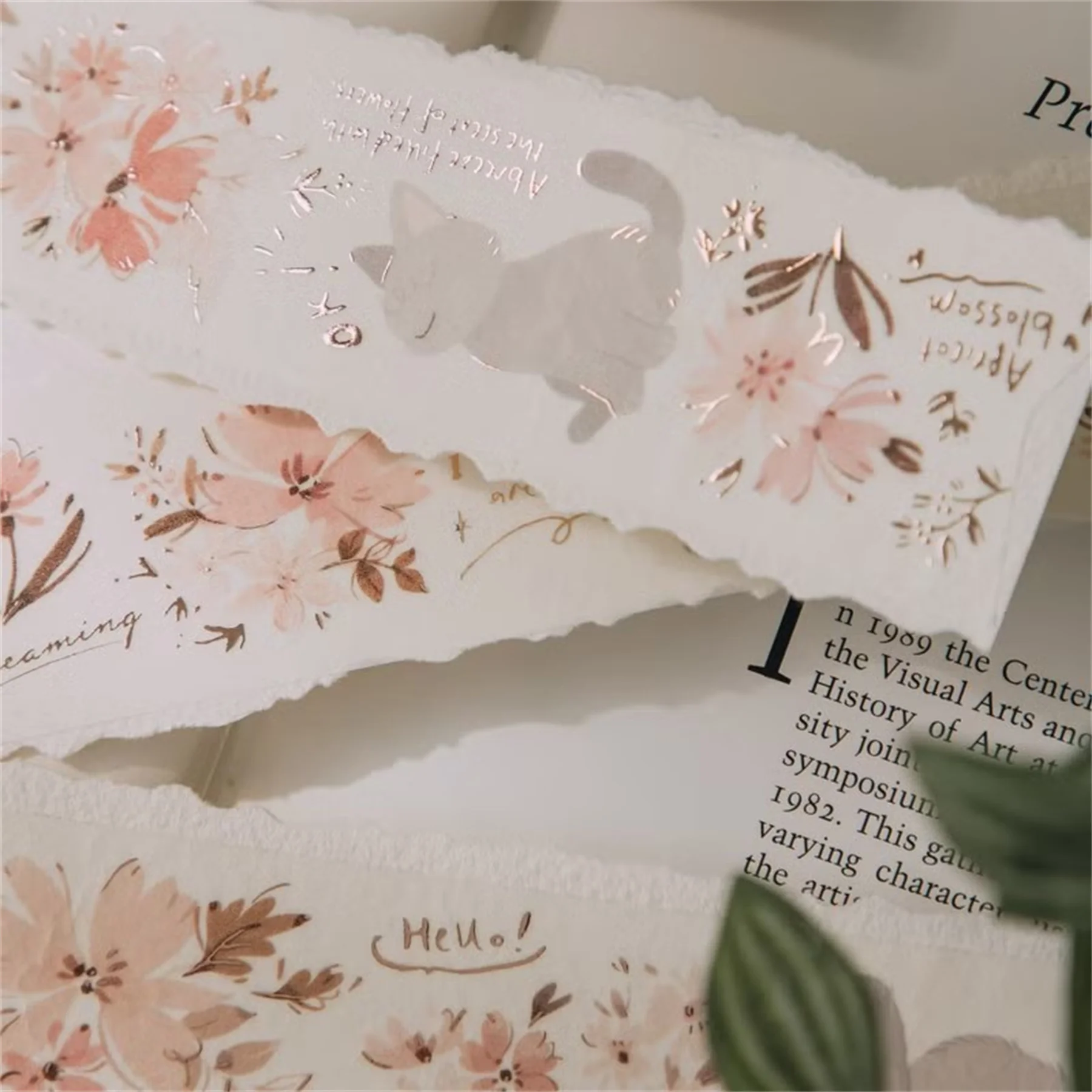 

Wwiinngg Studio Vintage Apricot Blossom Flower Washi Tape Planner DIY Card Making Scrapbooking Plan Decorative Sticker