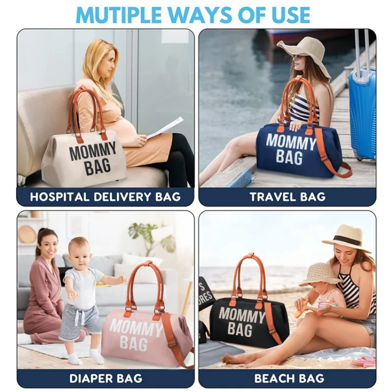 

Hot Selling 3-piece Multi-functional High-capacity Mommy Bag One Shoulder Portable Mother Baby Bag Fashionable Travel Bag