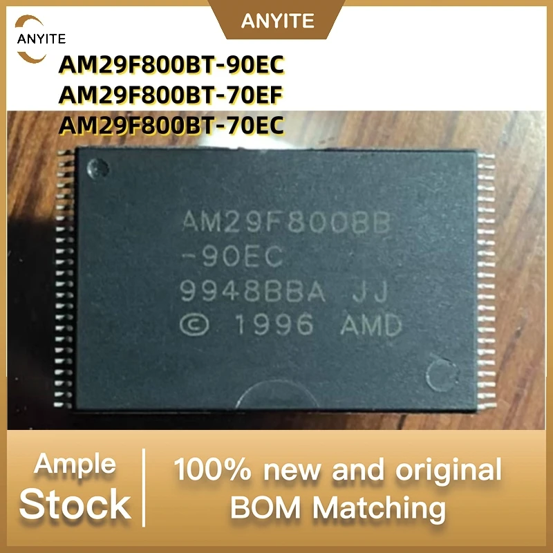 New 10Pcs/LOT  AM29F800BT  AM29F800  AM29F800BT-90EC  AM29F800BT-70EC   AM29F800BT-70EF AM29F800BT-90   TSOP48