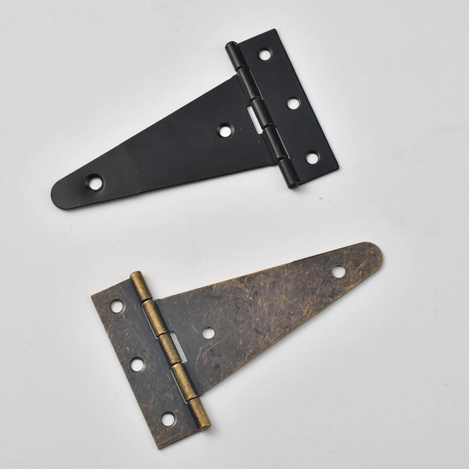 T-hinge hinge triangular hinge slotted bearing door door and window box accessories iron spray plating