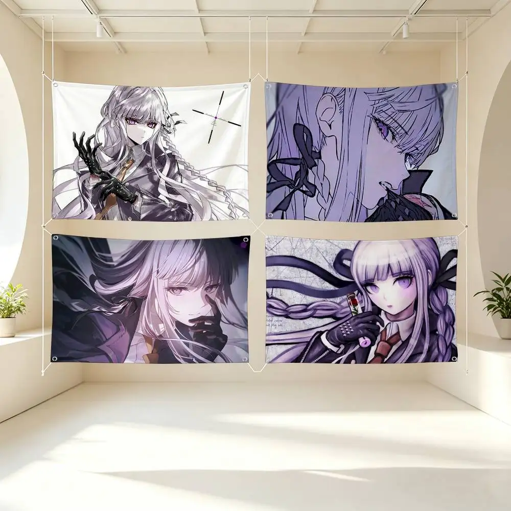 Danganronpa Kyoko Kirigiri   Flags for Bedrooms Home Decor Items Outdoor Decors Garage Decoration Flaga