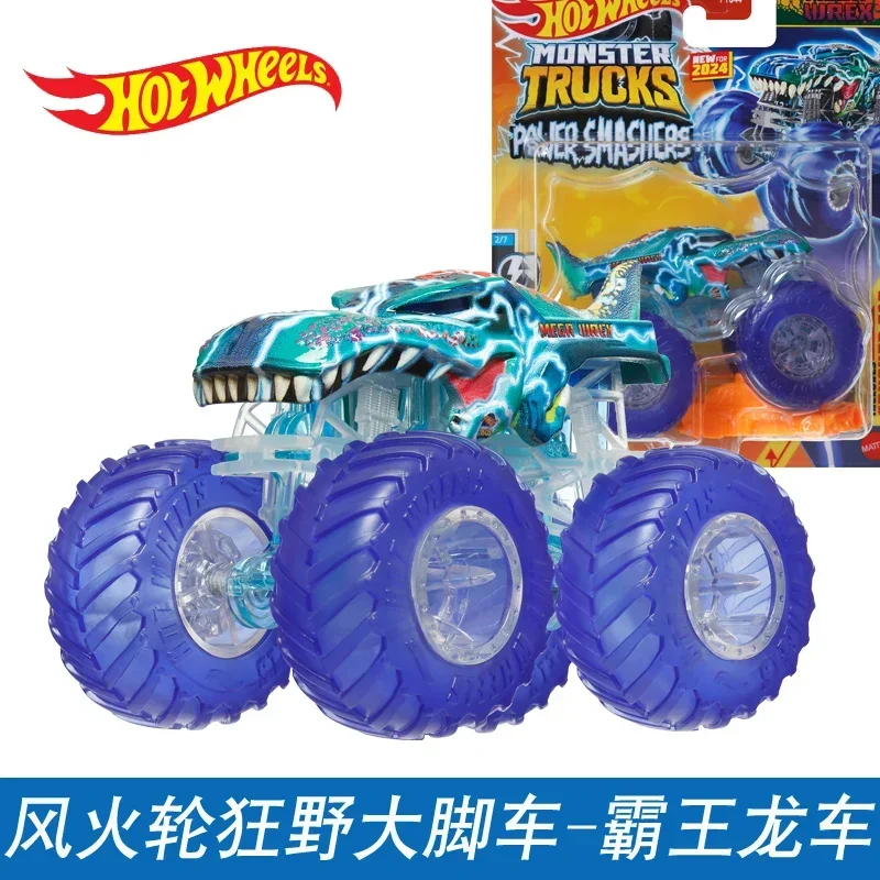 Mattel heiße Räder Auto Monster Trucks Druckguss Spielzeug für Jungen zerquetschte Fahrzeuge Mega Wrex Pinto Super Frau schleppen Yall Gunster