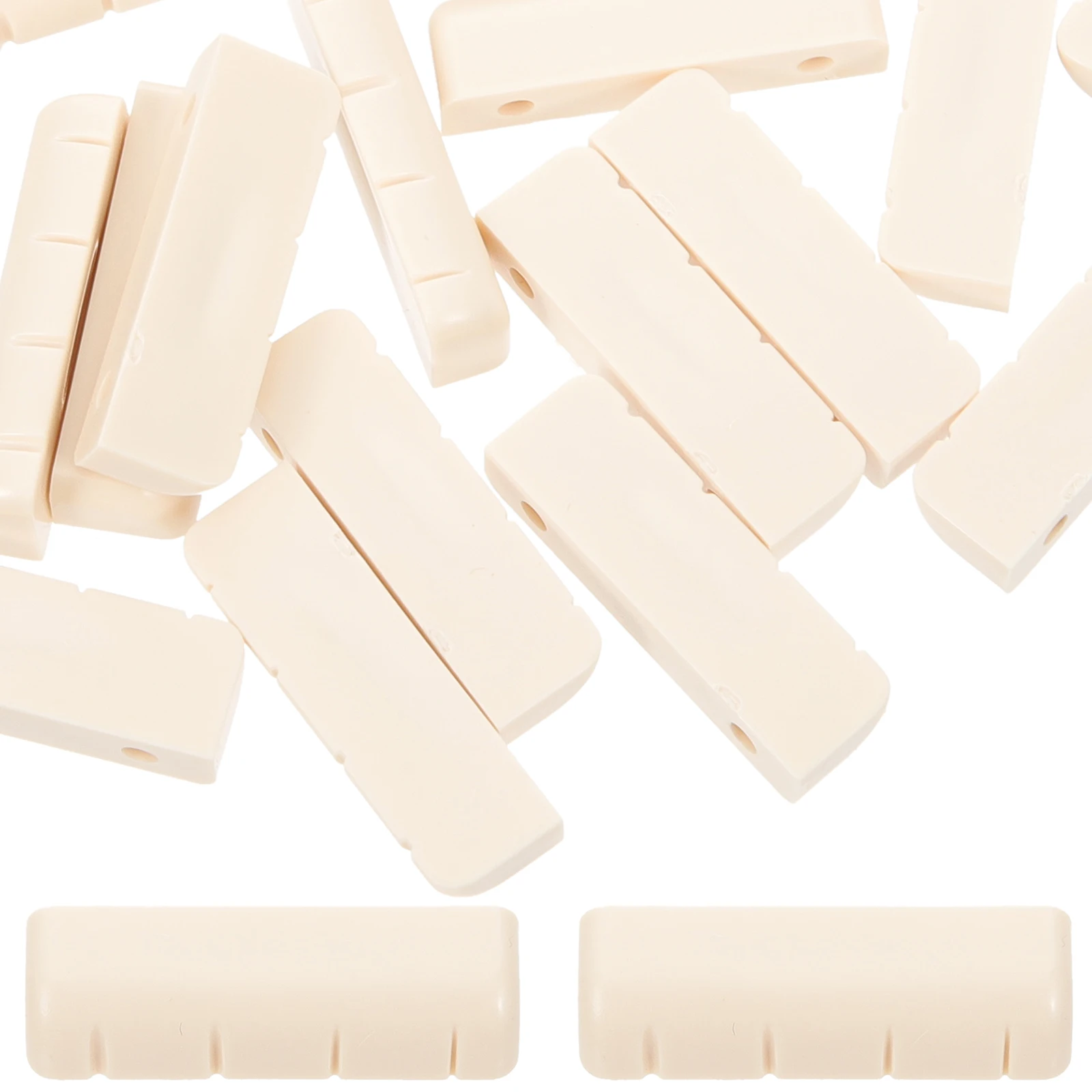 

20pcs Nuts Sturdy Synthetic Resin String Bridge Saddle Accessories Guitar Banjo Replacement Banjo Slotted Nut Nut