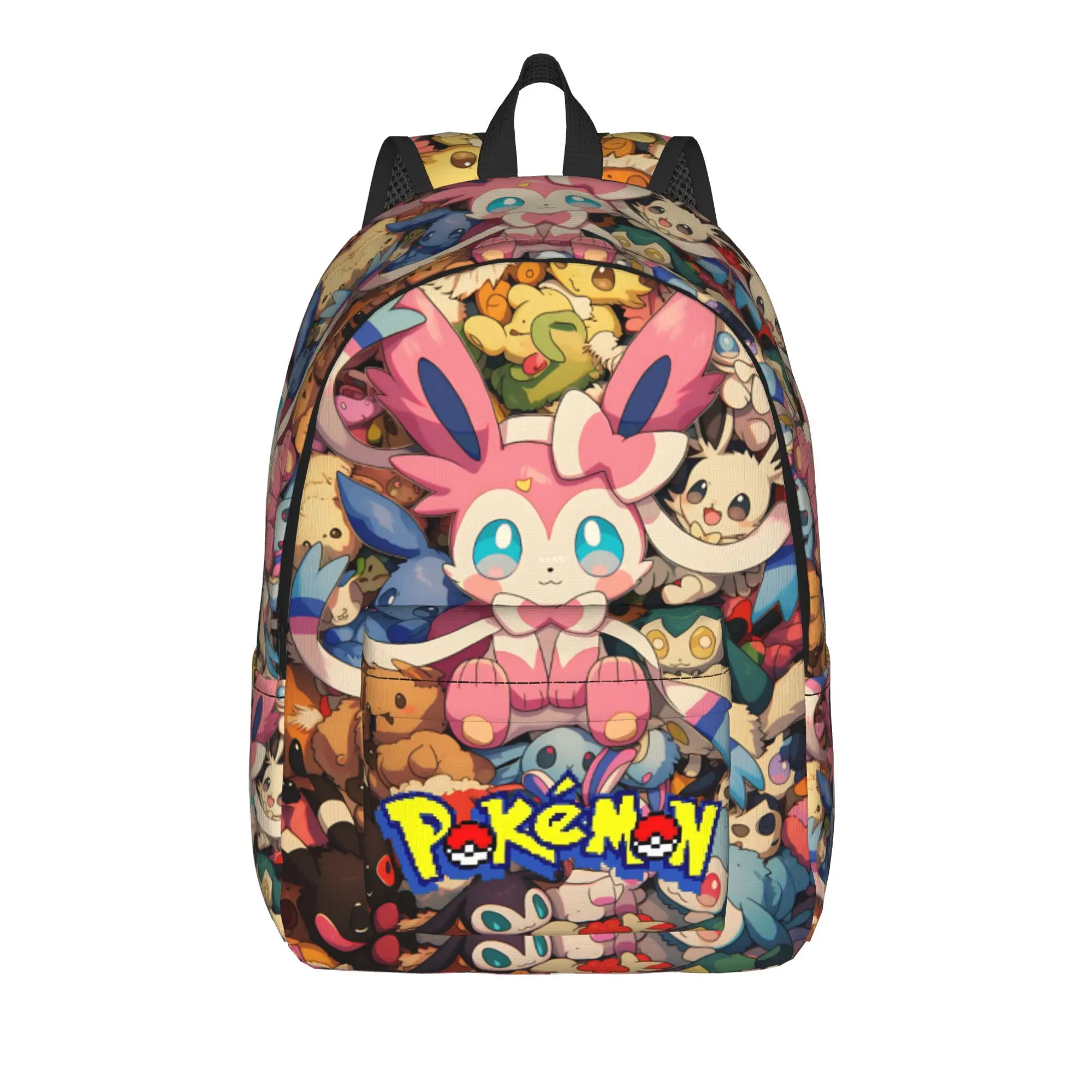 Fashion Pokemon Theme Backpack  Mochilas Harajuku Design Camping Sturdy Shoulder Rucksack