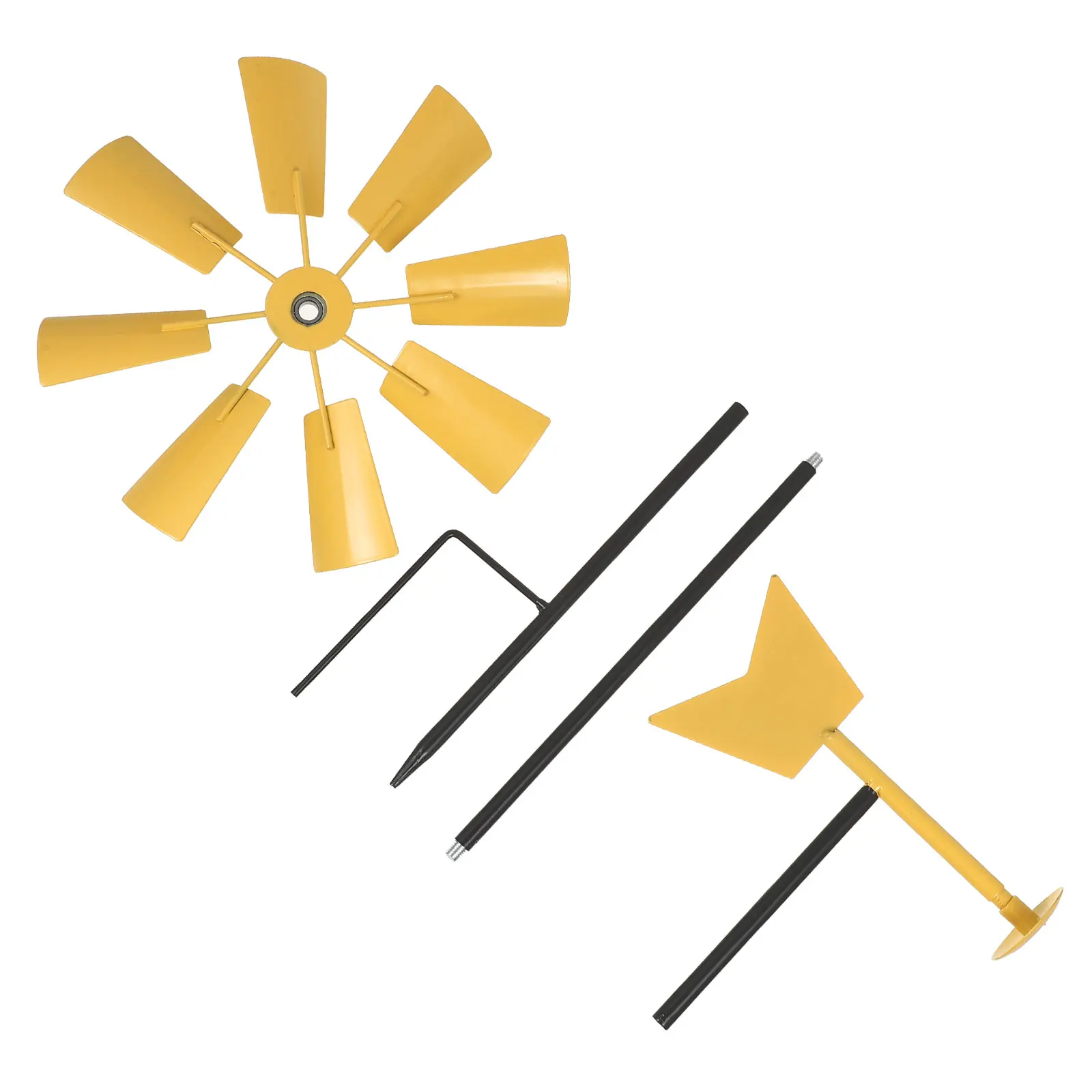 

Iron Windmill Decor for Garden Yard Outdoor Mini Spinner Kids Party Favor Colorful Pinwheel Toy Scare Birds Garden Decor