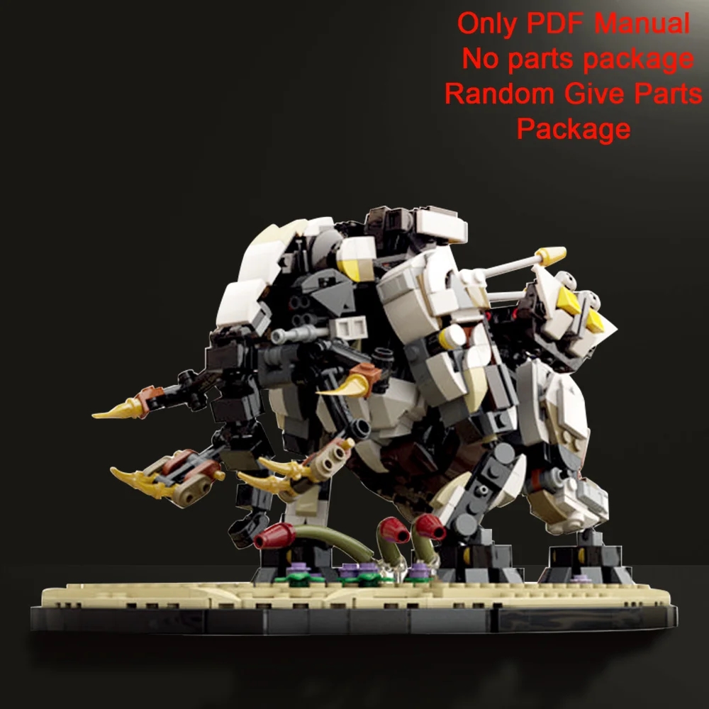 

Moc Game Horizon Zero Dawn Tremortusk Building Blocks PDF Manual Tremortusk Parts List (Only PDF Manual,No parts）