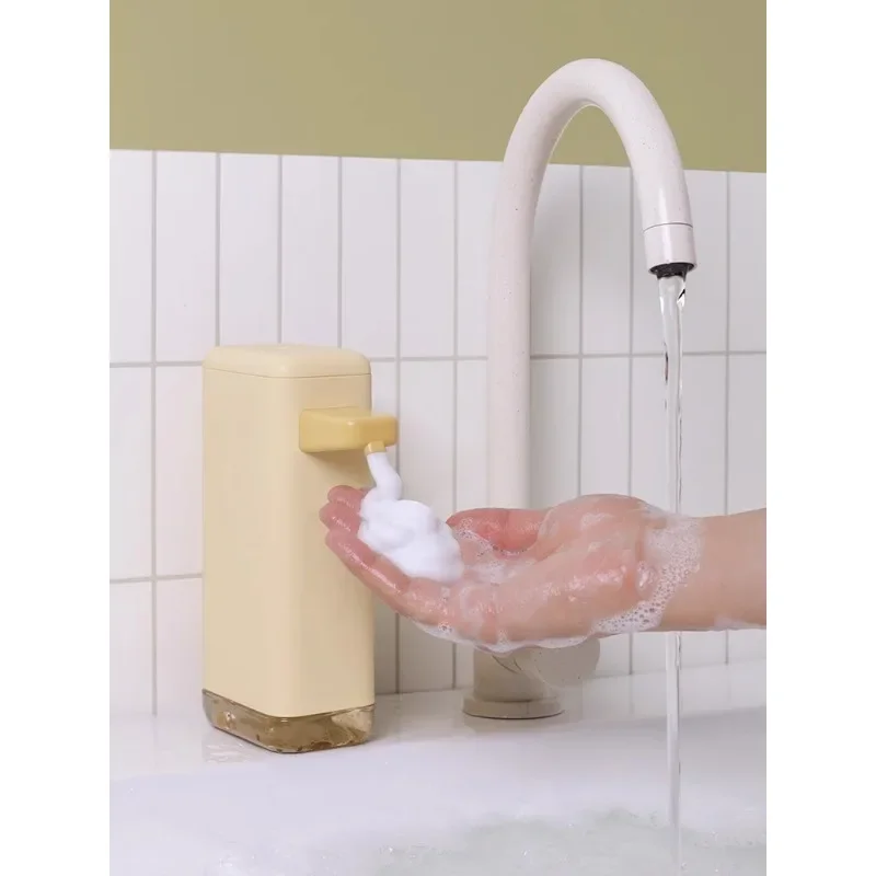 1-Soap dispenser induction household wall hanging automatic hand sanitizer machine shower gel detergent electric foaming machine