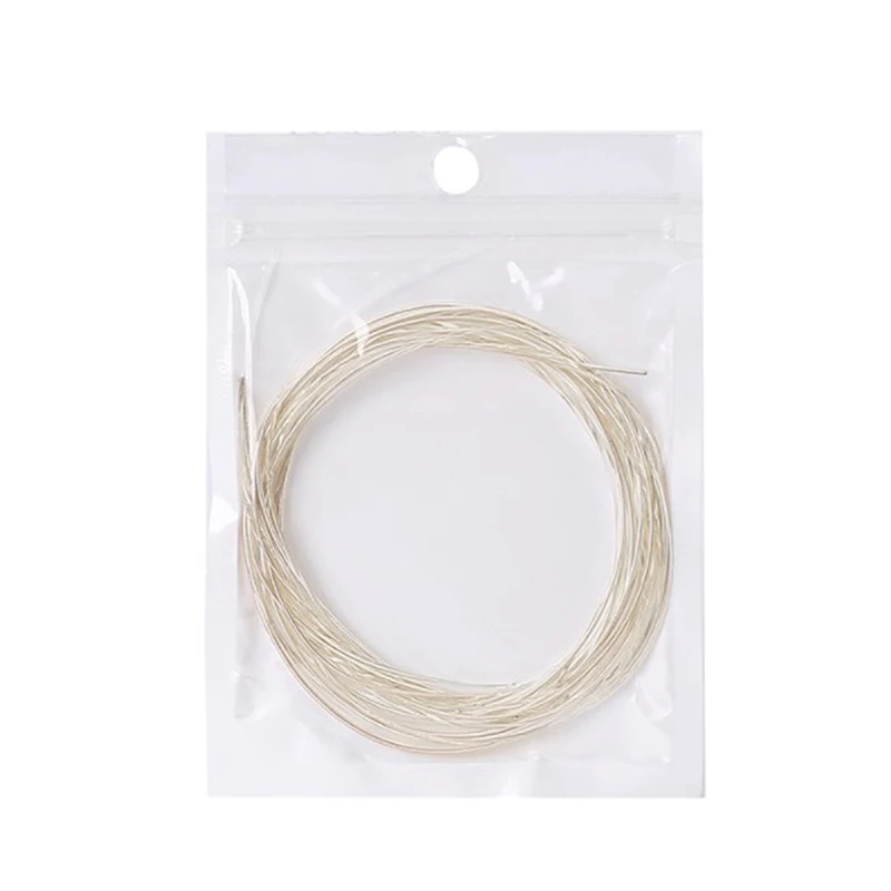 Silver Plated Nylon Classical Guitar Strings 6 Pieces Durable Replacement String Set Musical Instrument Accessory