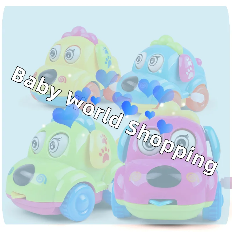 Brinquedo de Corda Infantil: Carro de Desenho Animado Criativo e Fofo com Corda, Pequeno Animal de Brinquedo, Presente para Bebês